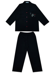 Glow in the Dark Astronaut Print Long Sleeve Kids Night Suit - Shopbloom