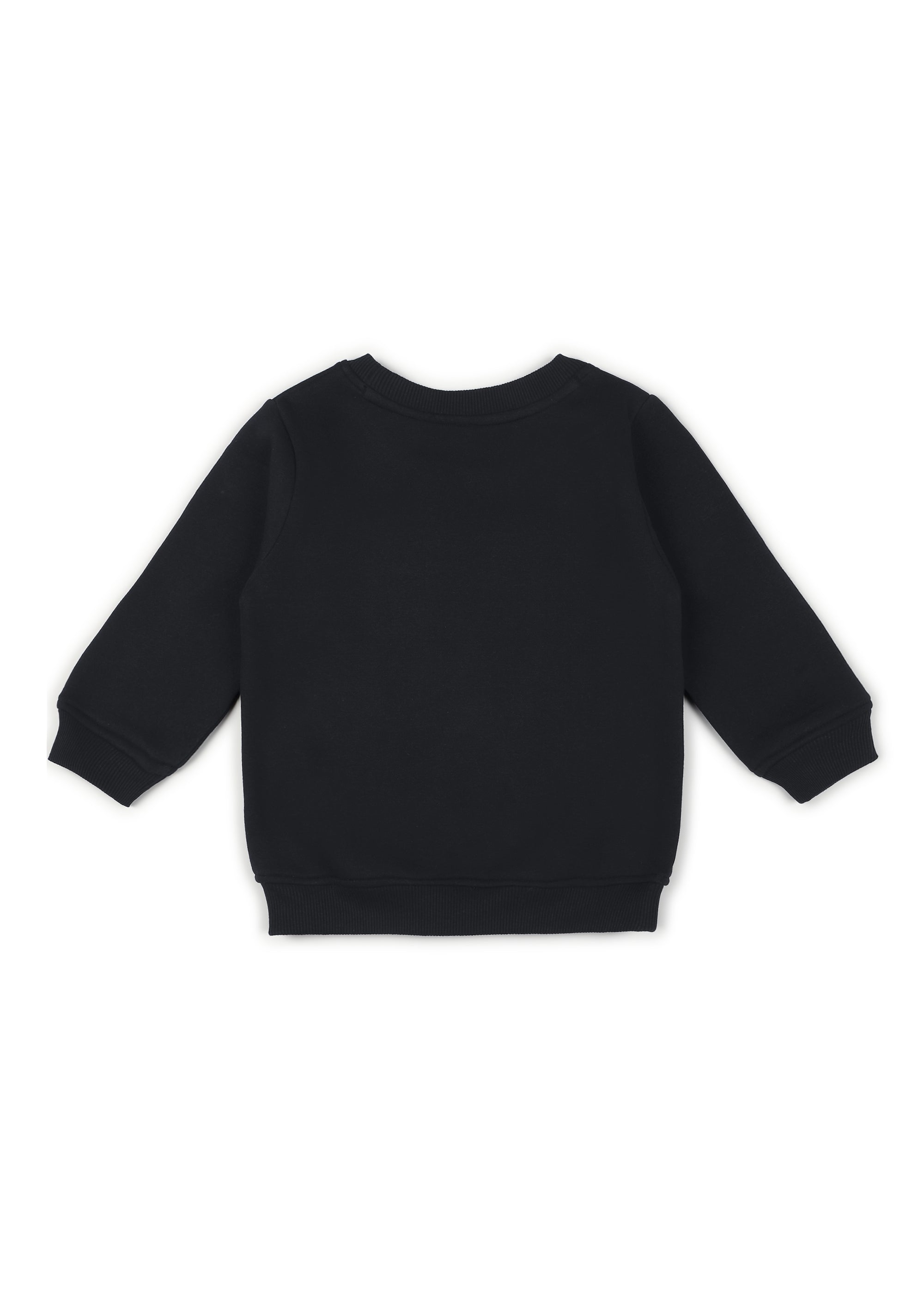Paw Patrol Logo Black Print Cotton Fleece Kids Sweatshirt Set - Shopbloom