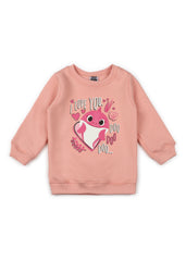 Baby Shark I love you Print Cotton Fleece Kids Sweatshirt Set - Shopbloom