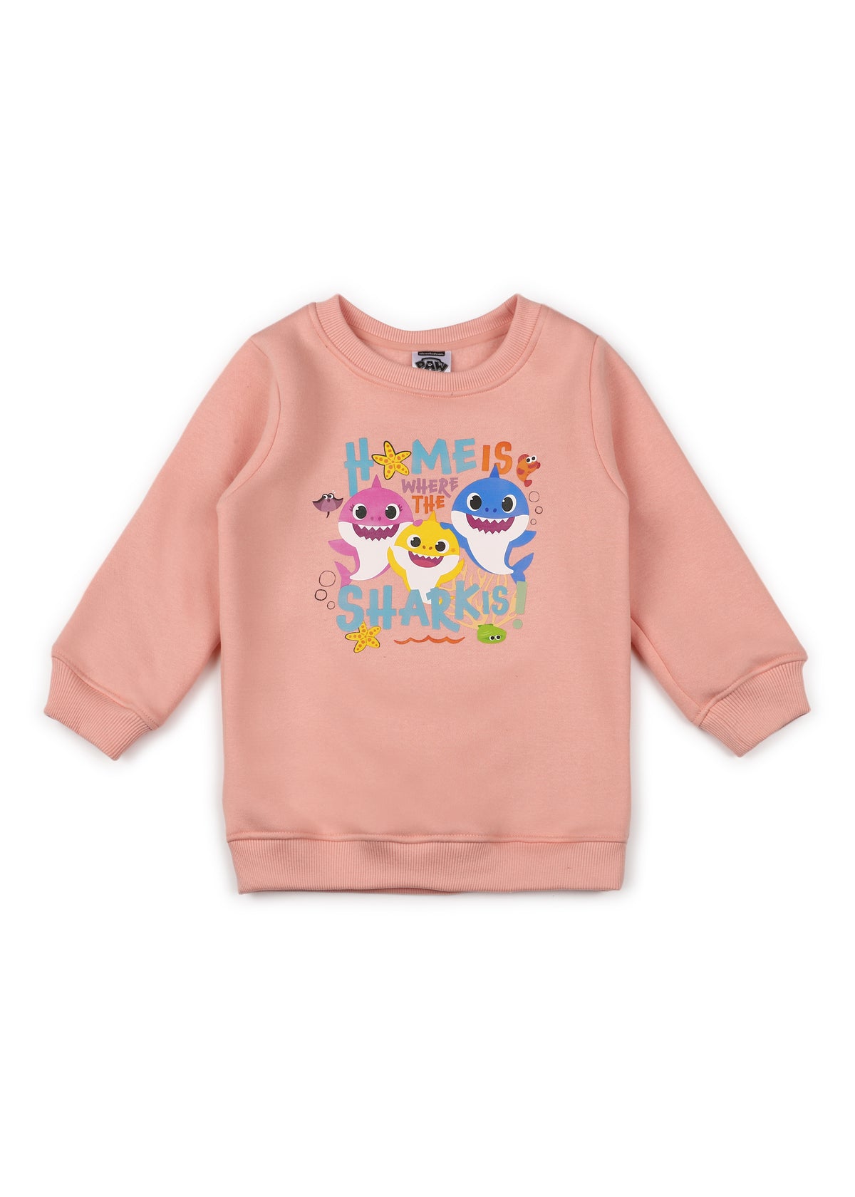 Baby Shark Home Print Cotton Fleece Kids Sweatshirt Set - Shopbloom
