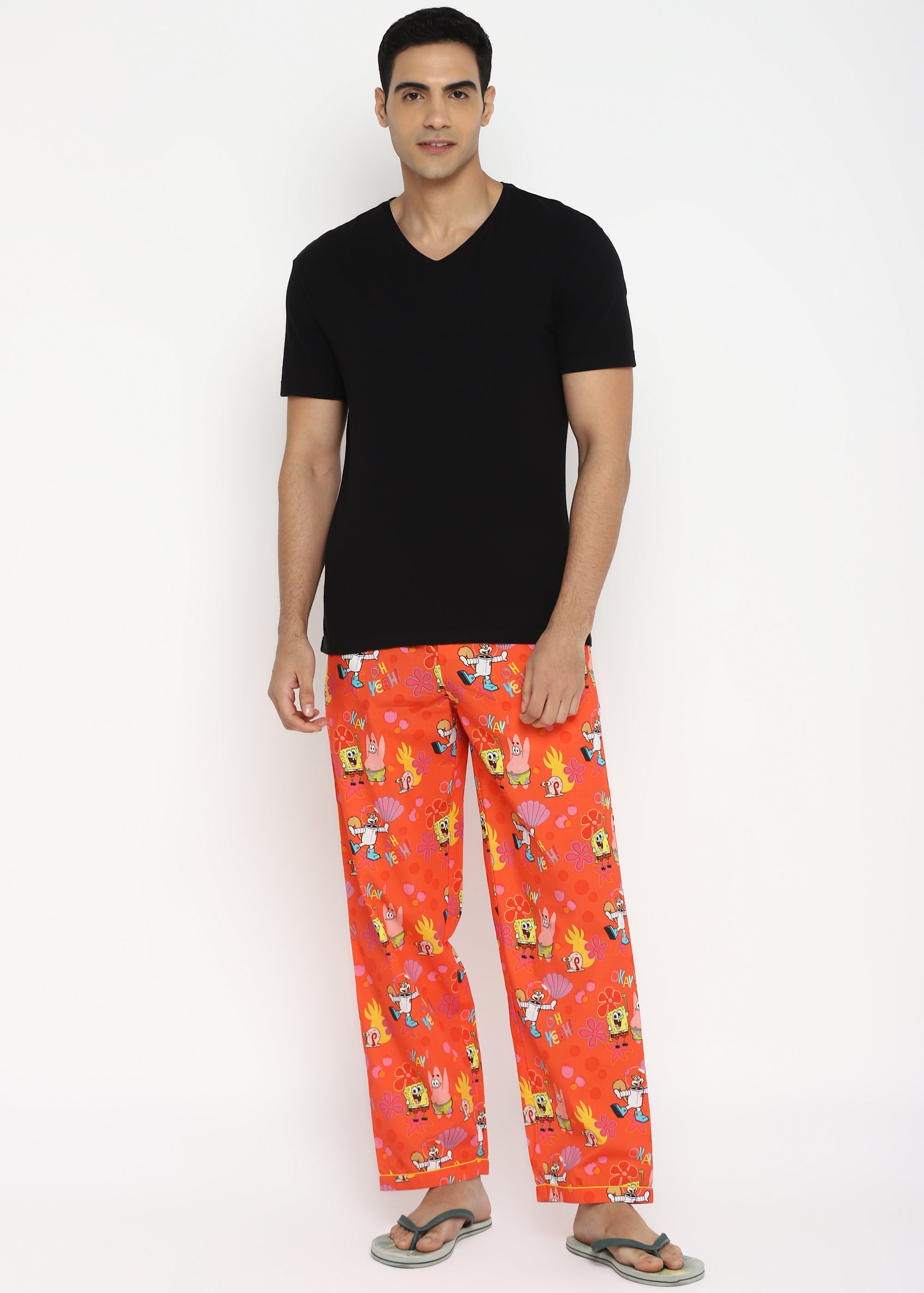 Spongebob Fun Print Men's Pyjama - Shopbloom
