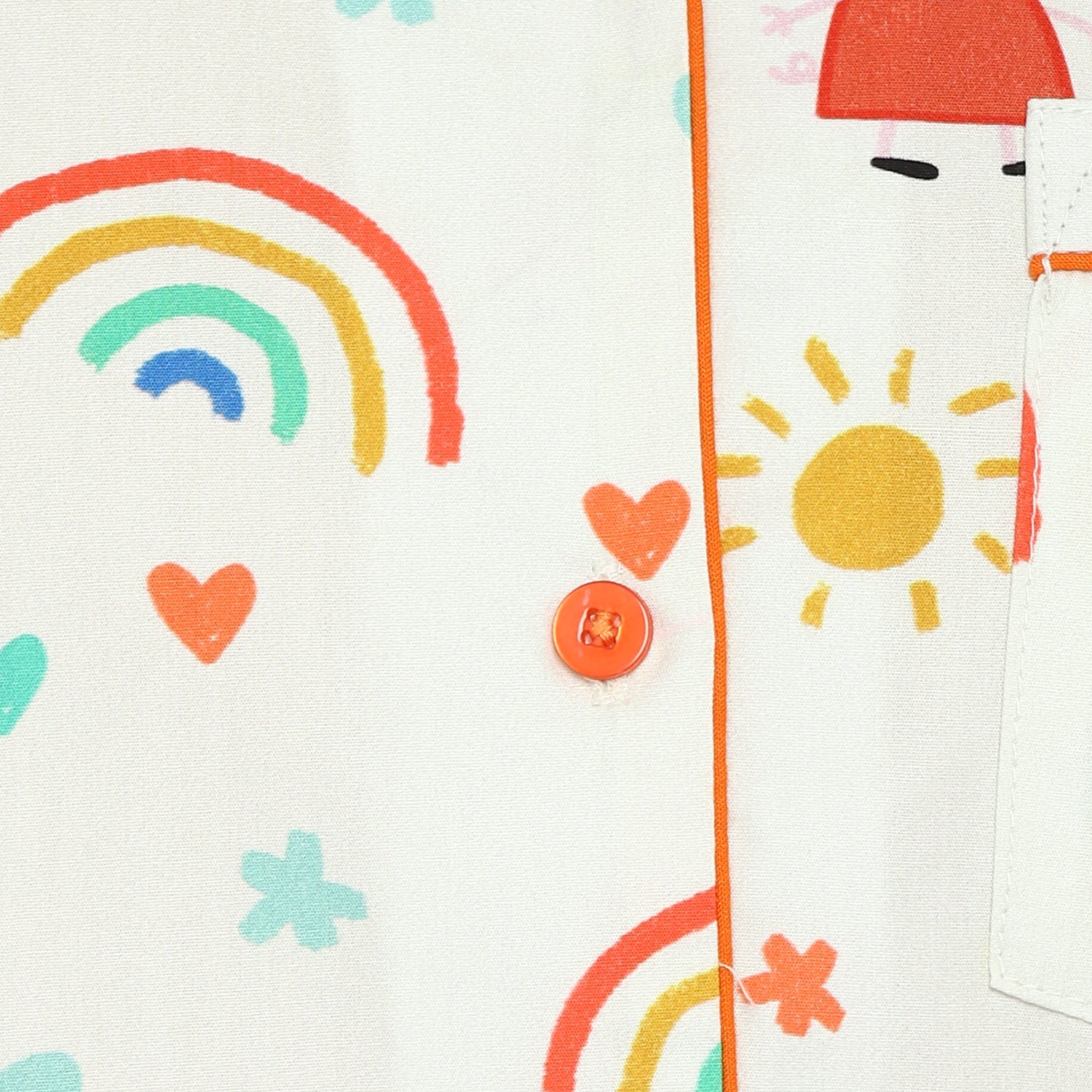 Peppa Pig Rainbow Print Long Sleeve Women's Night Suit - Shopbloom