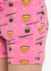 Women's Miso Cute Print Shorts - Shopbloom