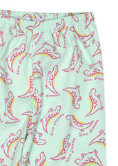 Dino Print Long Sleeve Kids Night Suit - Shopbloom