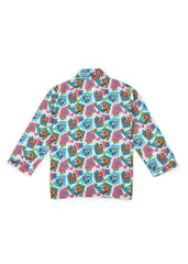 Paw Patrol Pink Print Long Sleeve Kids Night Suit - Shopbloom