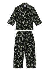 Glow in the Dark Peppa Print Long Sleeve Kids Night Suit - Shopbloom