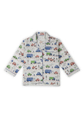 Beep Beep Long Sleeve Kids Night Suit - Shopbloom