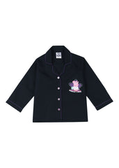 Peppa Pig Bedtime Print Long Sleeve Kids Night Suit - Shopbloom