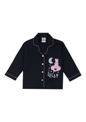 Peppa Pig Dream Print Long Sleeve Kids Night Suit - Shopbloom