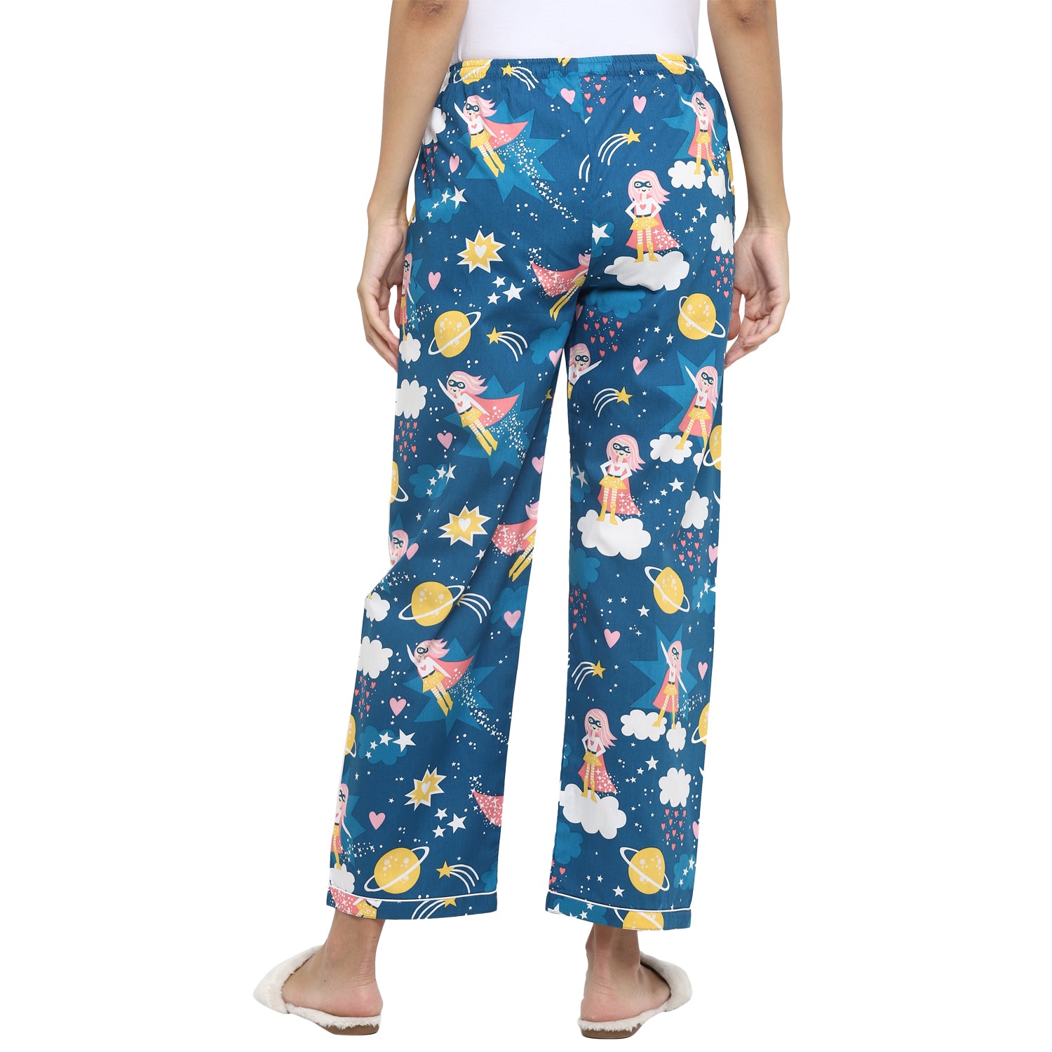 Wonder Girl Print Women's Pyjama Bottoms - Shopbloom